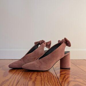 COS dusty rose slingback heels